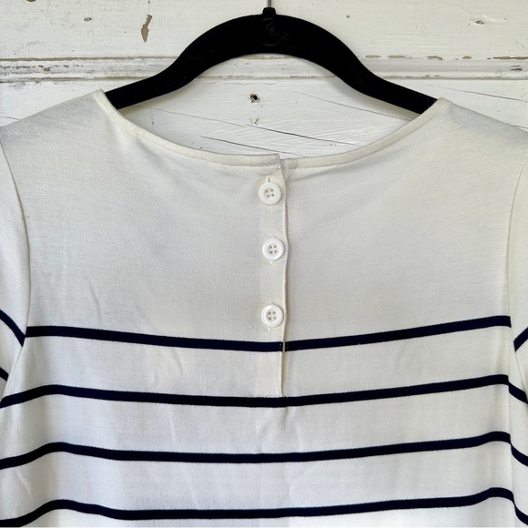 CUPCAKES AND CASHMERE, NWT, BALI, MINI DRESS IN IVORY WITH BLACK STRIPES.SIZE XS - Picture 6 of 9